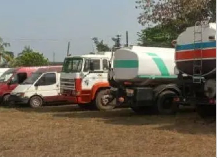 Illegal Oil Bunkering Depot Uncovered as crude oil is Refined transported
