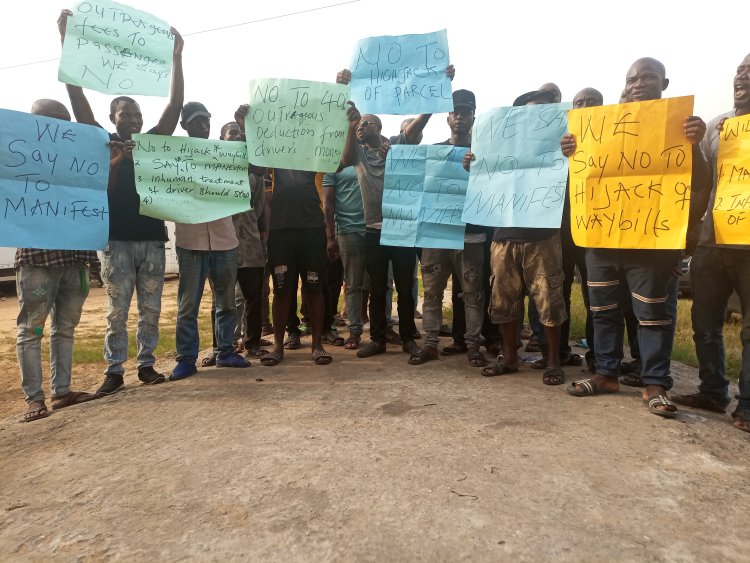 Drivers Protest Alleged Extortion, Dehumanization in Delta, Set to Storm Government House