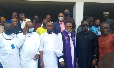 Read Okowa's Message to Isoko People As Gbagi, Manager, Others Graced Funeral Ceremony of  Ekoko