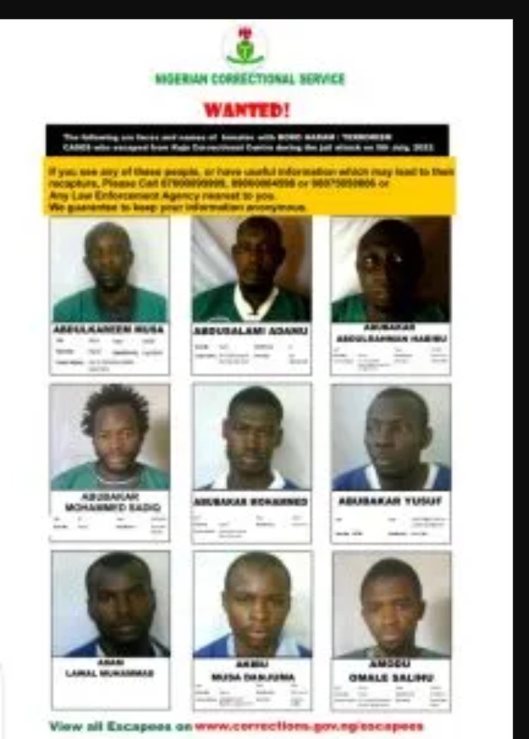 Kuje prison attack: FG declares 33 Boko Haram terrorists wanted