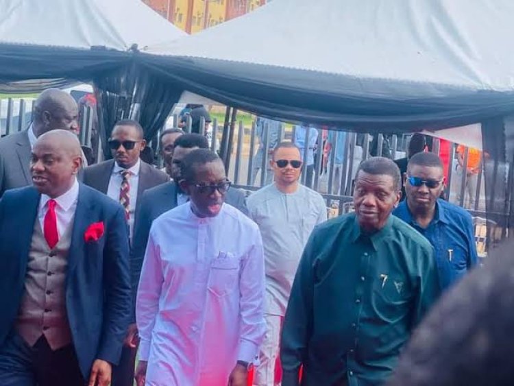 Gbagi Call on Deltans to defend their common patrimony after Okowa's Inauguration of Premium Trust Bank in Asaba.