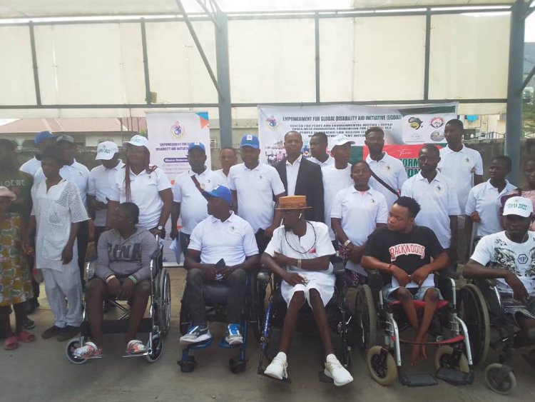 Edun of EGDAI Projects Measure to Empower Physically Challenged Persons in Delta