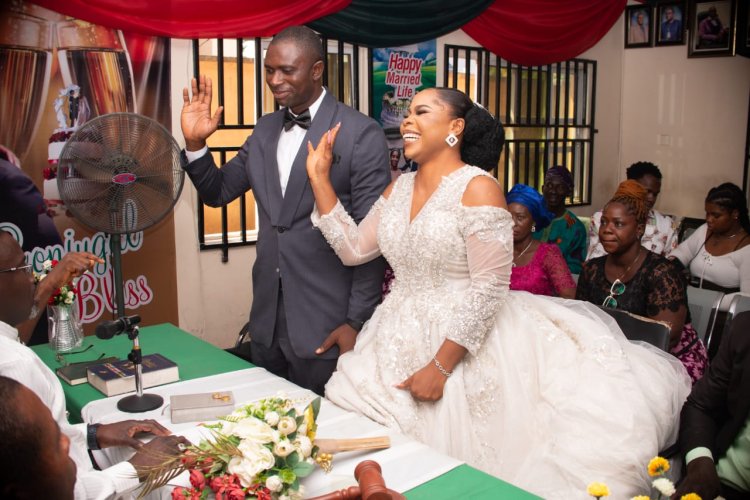 Wedding Photos of Ezekiel Kagbala and Ajiri Okoro