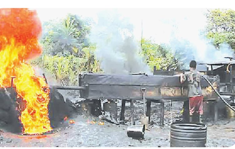 Another Illegal Pipelines 162 Refineries Discovered in Niger Delta,