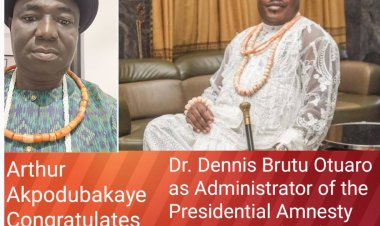 PAP ADMINISTRATOR: Arthur Akpodubakaye Congratulates  Dennis Otuaro on Appointment 