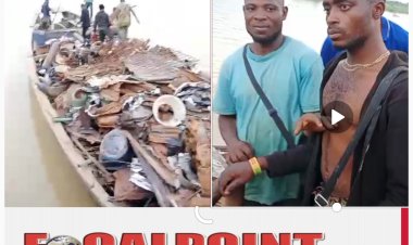 OKuama Looting: How we intercepted local boat laden with looted materials on River Forcados—Okoloba chair, Koki