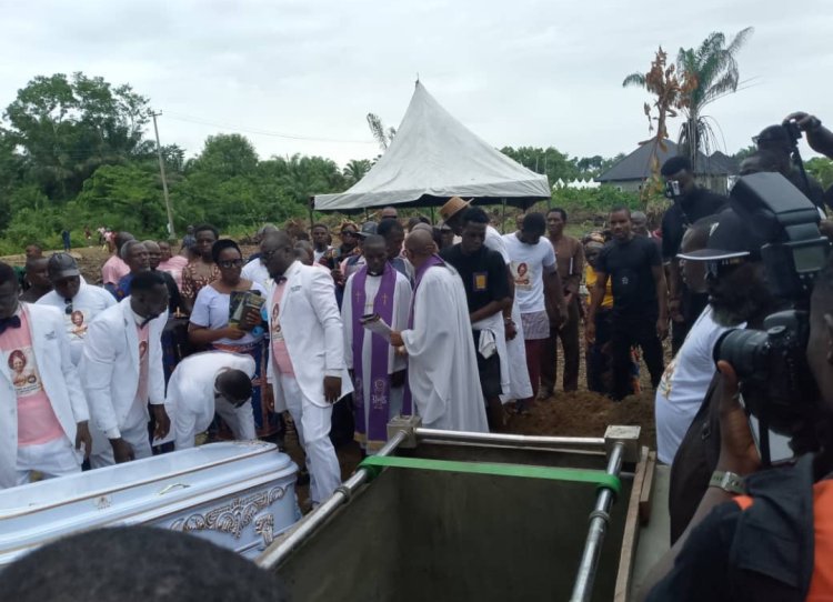 Tears in Gbaramatu: Blessing Gbenekama Laid To Rest in Delta 