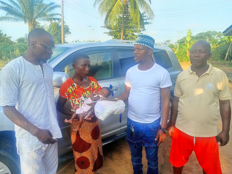 Temienor Oghenekevwe Donates Cash to Abandoned 3-month-old Baby In Ughelli South 