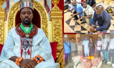 Ugbajoh-Itsekiri UK Felicitates Olu of Warri, Distributes Palliatives to Communities