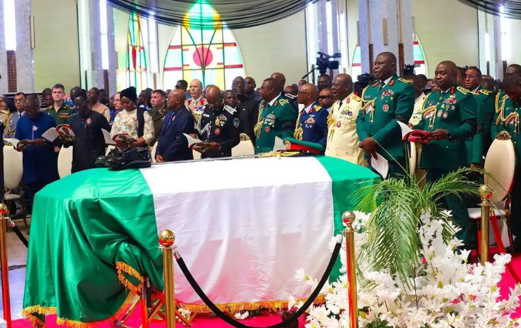 See Photos, Details as Late COAS Lagbaja Laid to Rest Amid, Tributes