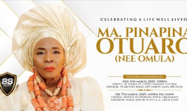Burial Date Announced for Ex-Delta Deputy Gov Otuaro’s Mother