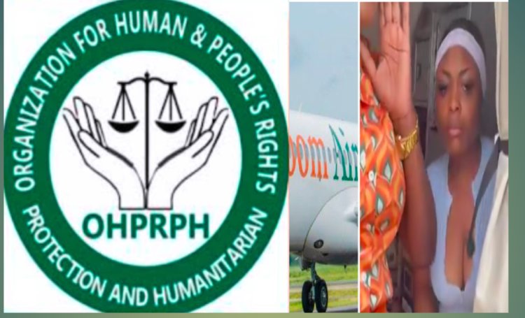 Ibom Air saga: Rights Group, OHPRPH, Calls For Thorough Investigation 