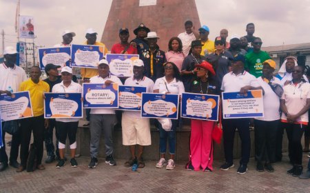 Mulade Advocates Peace, Industrialisation, Jobs in Delta as Rotary Club of Warri Leads Peace Walk
