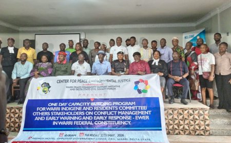 CEPEJ Organises Capacity-Building in Warri, Outlines Path to Peaceful Coexistence Among Ijaw, Itsekiri, Urhobos in Delta
