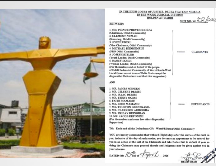 Court Orders Maintenance of Status Quo in Odidi Leadership Dispute
