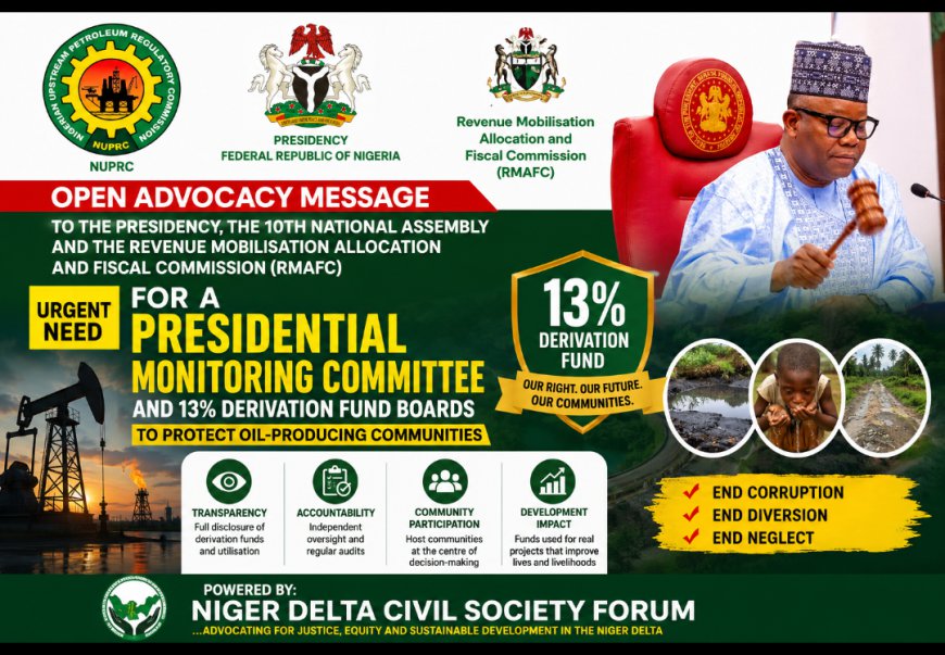OPEN ADVOCACY MESSAGE TO THE PRESIDENCY, THE 10TH NATIONAL ASSEMBLY AND THE REVENUE MOBILISATION ALLOCATION AND FISCAL COMMISSION (RMAFC)