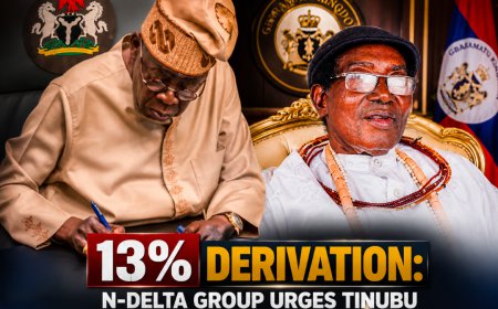 13% Derivation: N-Delta group urges Tinubu to honour Okrika, architect of resource control ...As Billions flow monthly to oil-producing states