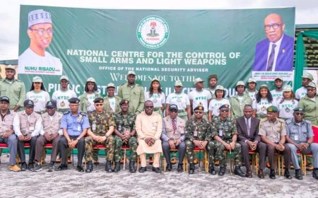 FG Crushes 2,819 Illegal Weapons, Ribadu Reaffirms Unwavering Resolve to Protect Nigerians