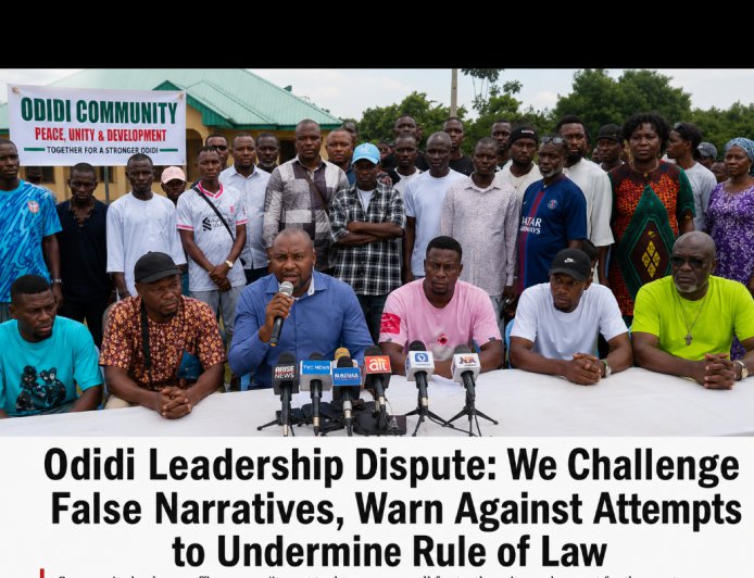 PRESS STATEMENT on Odidi Leadership Dispute: We Challenge False Narratives, Warn Against Attempts to Undermine Rule of Law