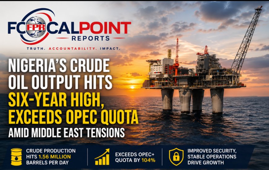 Nigeria's Crude Oil Output Hits Six-Year High, Exceeds OPEC Quota Amid Middle East Tensions