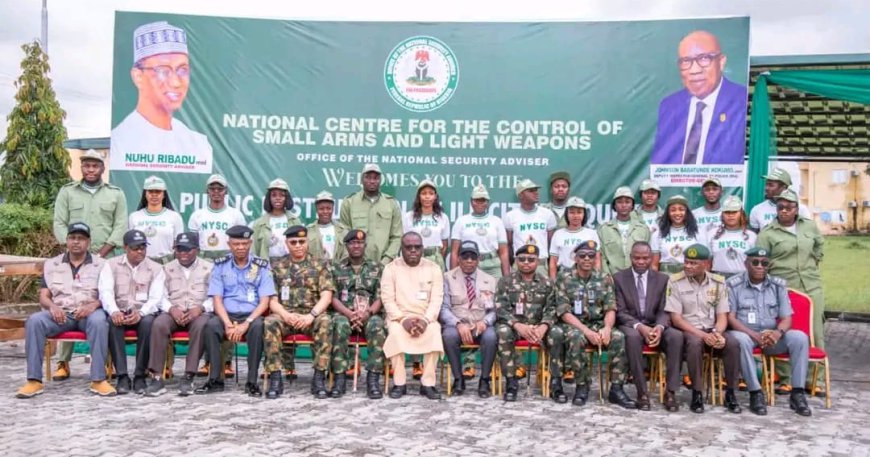FG Crushes 2,819 Illegal Weapons, Ribadu Reaffirms Unwavering Resolve to Protect Nigerians