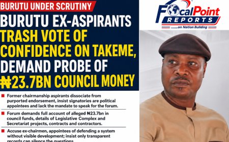 Burutu Ex-Aspirants Reject Vote of Confidence, Demand Probe of ₦23.7bn Council Funds