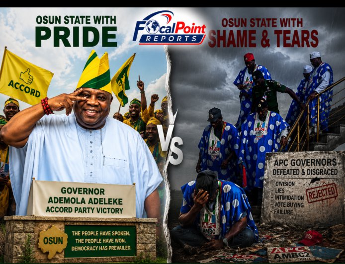 Osun Verdict: APC Governors, Senate President Go Home 'Wounded', Disgraced as Voters Speak Loudly