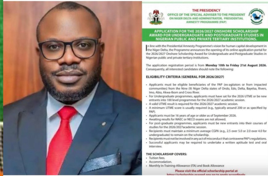 PAP Opens 2026/2027 Scholarship Applications for Niger Delta Students