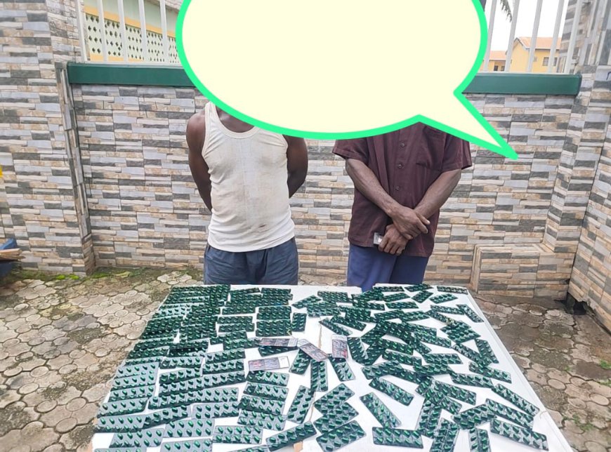 Delta Police Recover Stolen Corolla, Nab Two Suspected Drug Dealers With 132 Tramadol Sachets