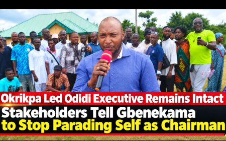 Okrikpa Led Odidi Executive remains intact, stakeholders tell Gbenekama to stop parading self as chairman
