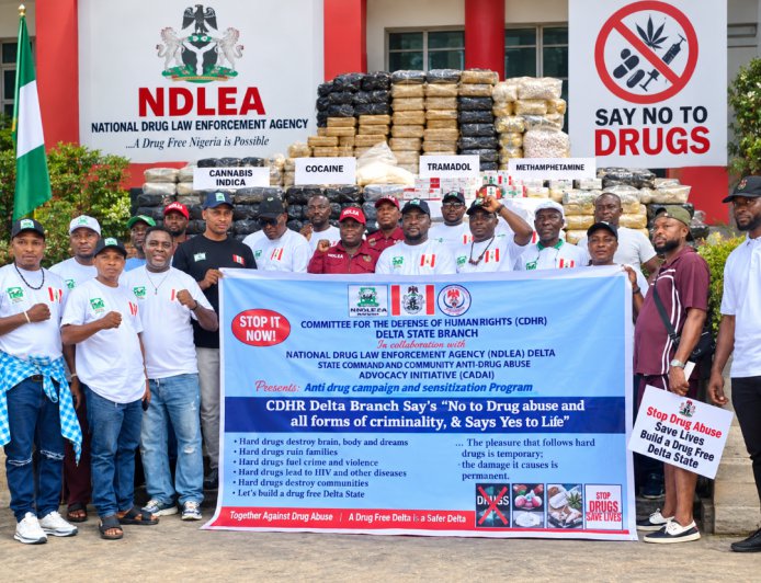 Drug Abuse: CDHR, NDLEA, CADAAI Team Up for Campaign in Delta, Demand Probe of Security Exhibit Rooms