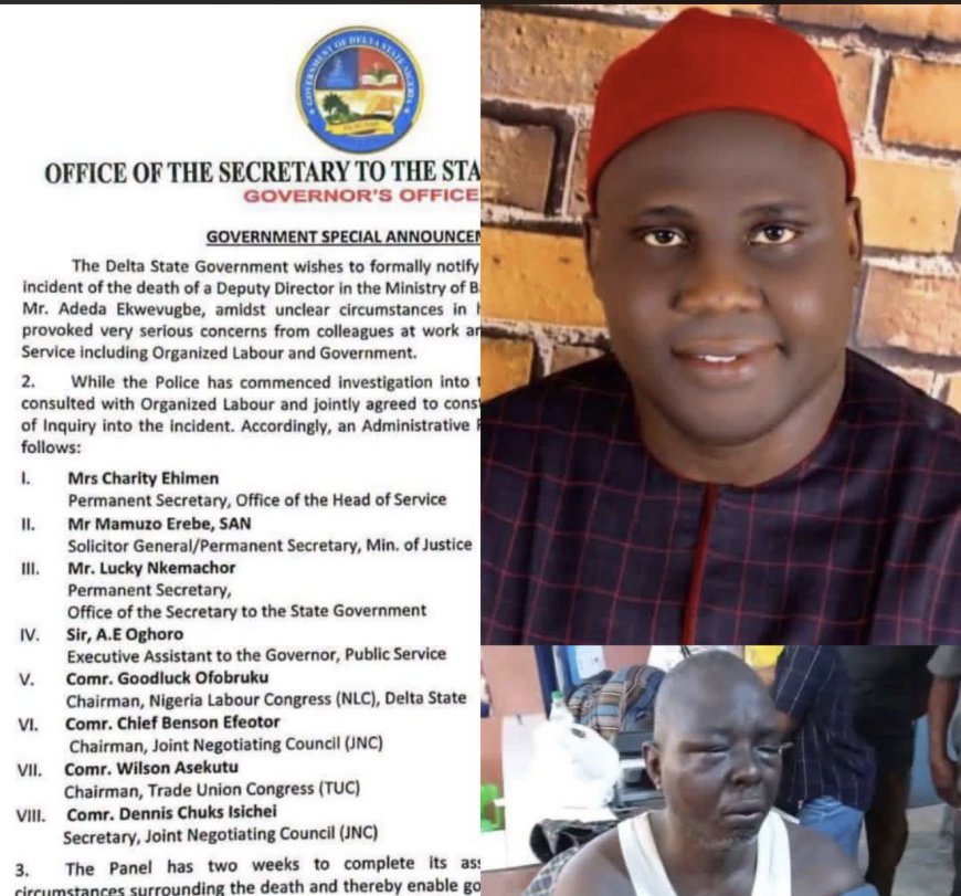 Adeda Family Rejects Delta Panel, Condolence Visit Over Deputy Director’s Death