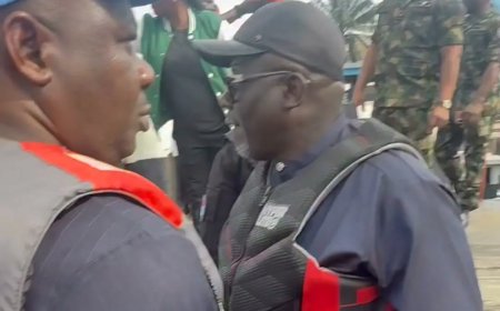 Oborevwori Storms Odidi, Inspects Seven-Month Oil Spill