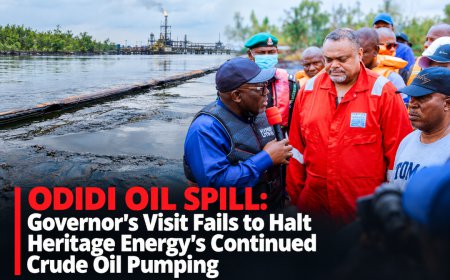 ODIDI OIL SPILL: Governor’s Visit Fails to Halt Heritage Energy’s Crude Oil Pumping, Pollution in Delta Communities