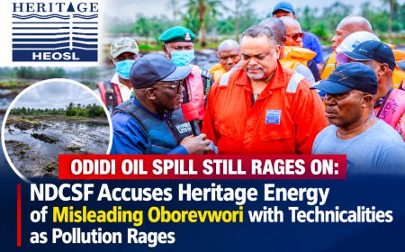 Odidi Oil Spill: NDCSF fumes over how Heritage allegedly fooled Gov Oborevwori with technicalities as pollution rages ‎