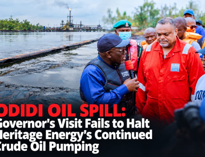 ODIDI OIL SPILL: Governor’s Visit Fails to Halt Heritage Energy’s Crude Oil Pumping, Pollution in Delta Communities