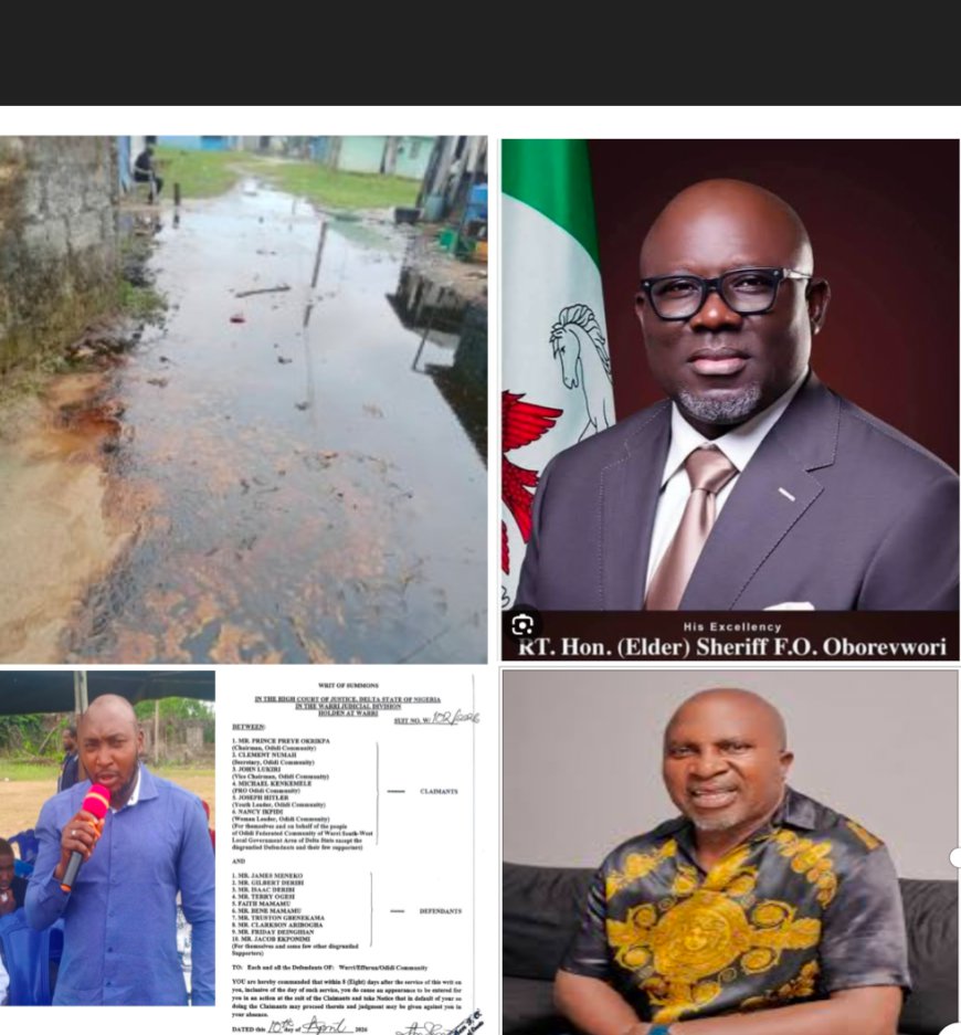 Odidi Oil Spill, Leadership Crisis: Stakeholders Demand Oborevwori’s Urgent Intervention, Probe LG Chairman